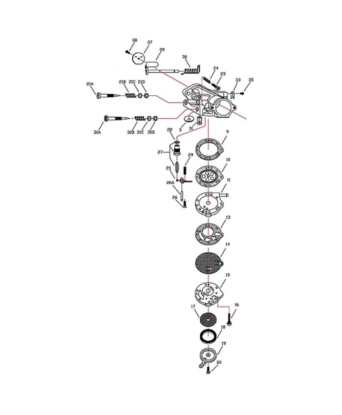 Carburateur Tillotson Gazelle HL-394B