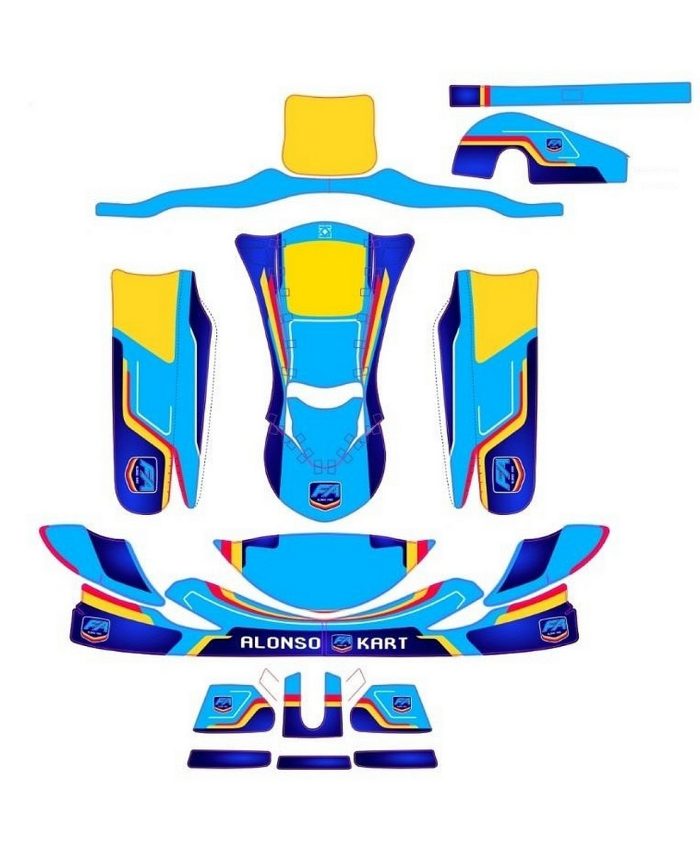 Kit déco Fa Alonso Kart complet 2025